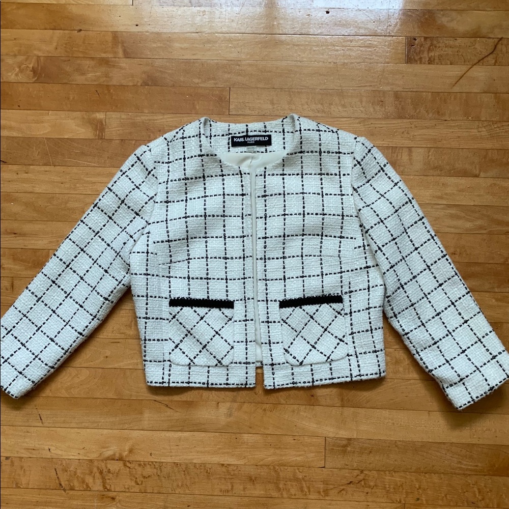 Karl Lagerfeld Tweed Blazer